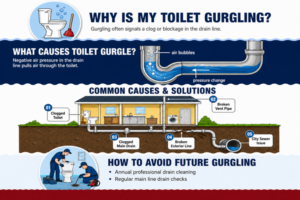 Toilet Gurgling Blockages, Venting Problems, and Drain Warning Signs