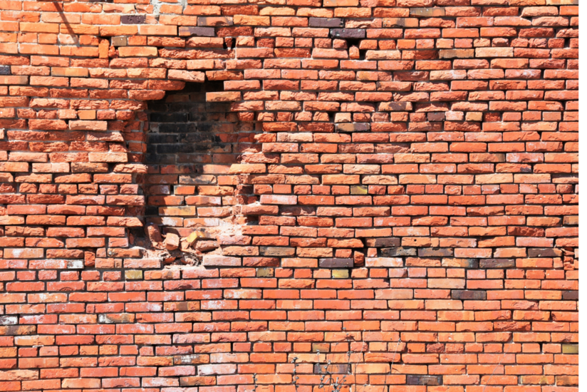 brick delamination