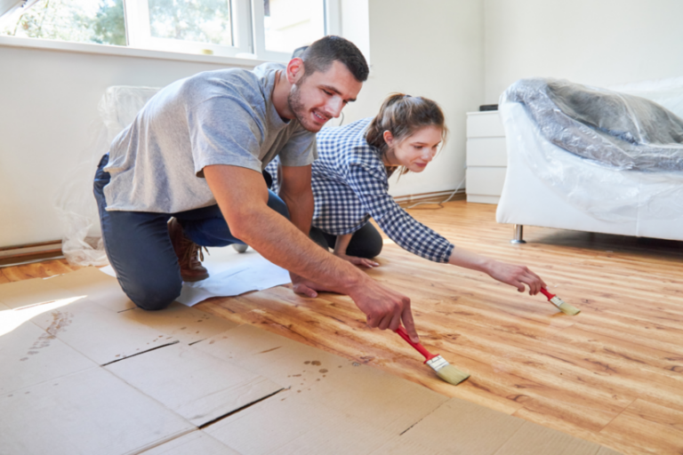 Painted Floorboards