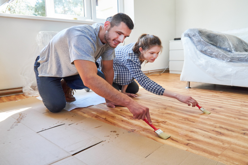 Painted Floorboards