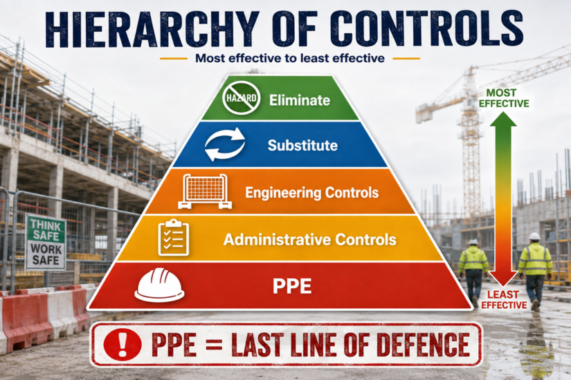 Hierarchy of Controls- Choosing Safer Site Controls Before Relying on PPE