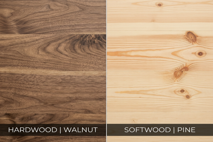 Hardwood ( Walnut ) vs Softwood ( Pine )